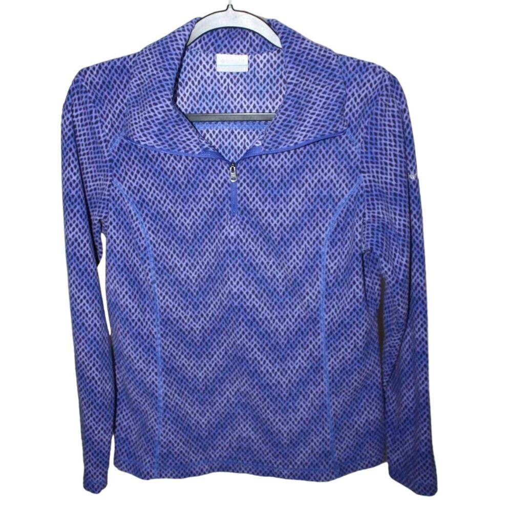 Columbia Women's‎ Medium Fleece 1/2 Zip Pullover Soft Purple/Blue Outerwear